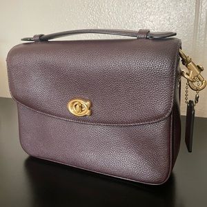 Oxblood and Gold Coach Cassie Crossbody